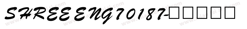 SHREE ENG7 0187字体转换